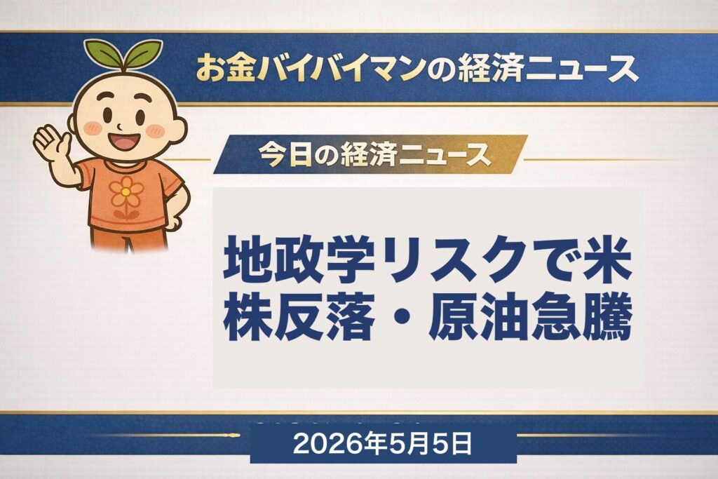 地政学リスクで米株反落 原油急騰 介入後ドル円157円台 GW明け5月7日再開 2026年5月4日マーケット振り返り